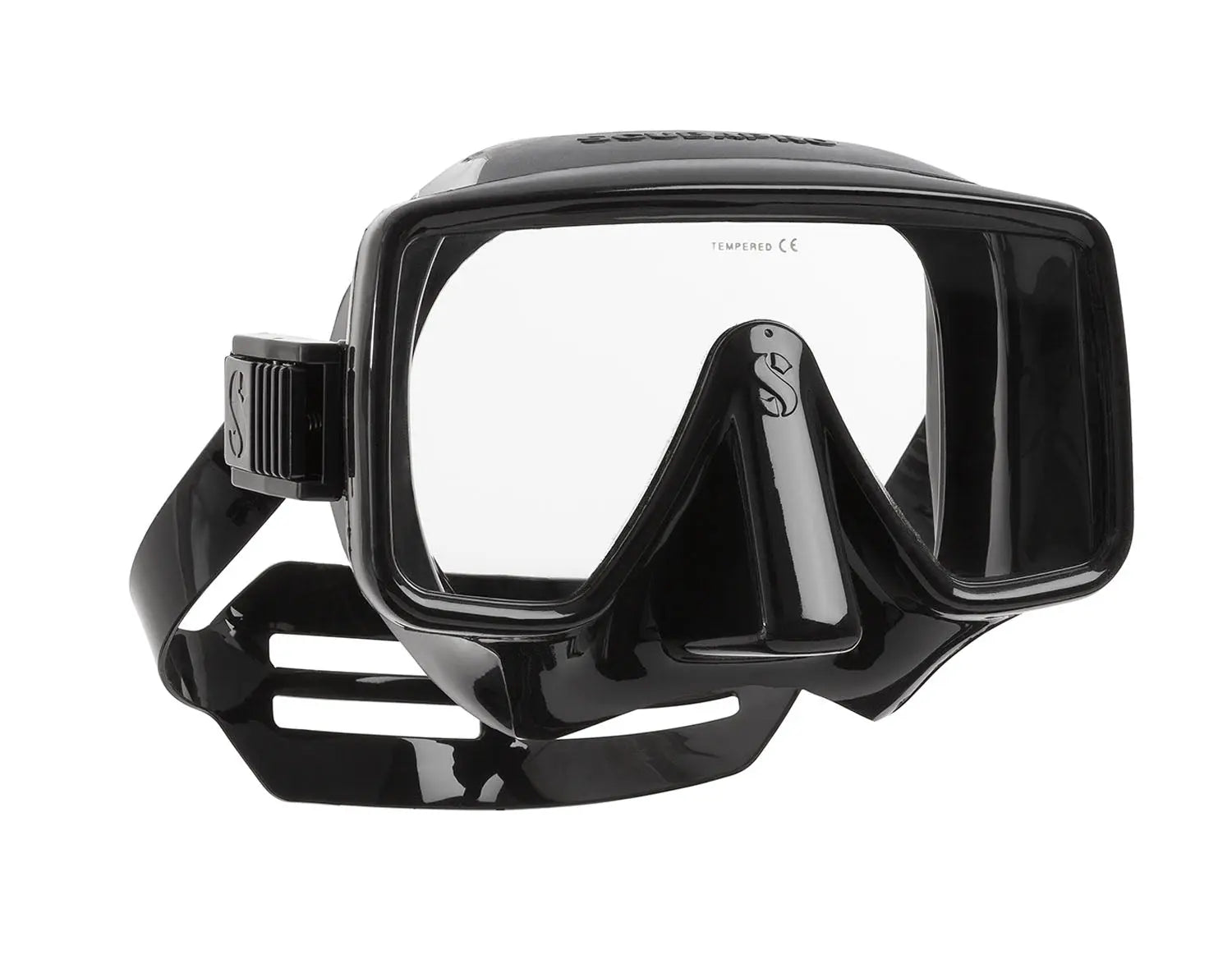 Black SCUBAPRO Frameless single-lens scuba diving mask